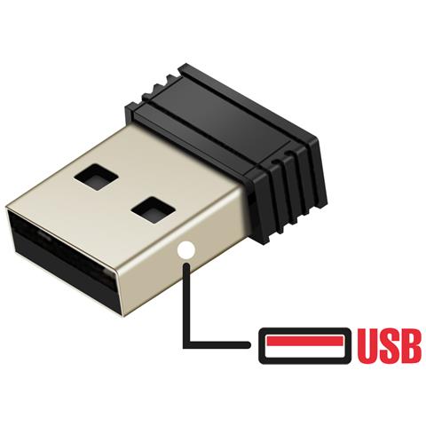 Mouse Wireless Ufficio Pc E Mac Dpi Regolabile, Nero - Foto 2