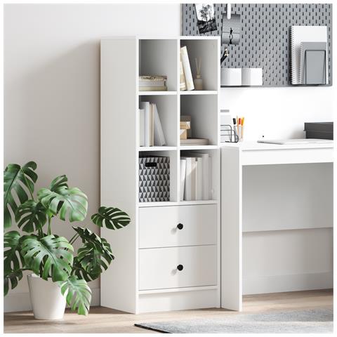 Unità Scaffale Bianca Bianca MDF Standard Unità Scaffale Bianca - Foto 2