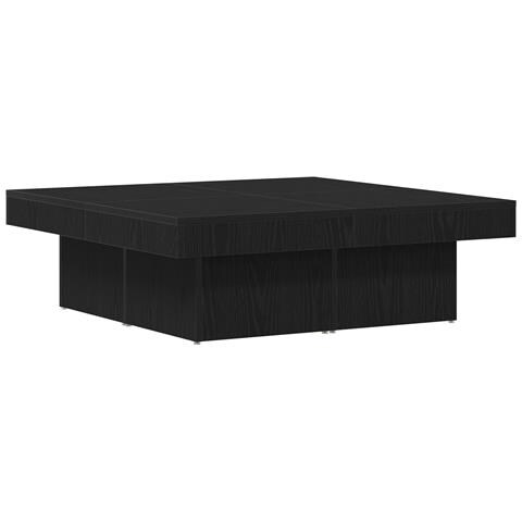 Tavolino da caffè Nero Rovere 90x90x28 cm in legno ingegnerizzato - Foto 1