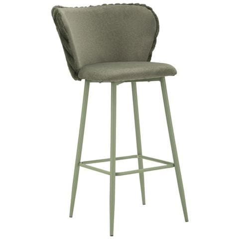 Set Di 2 Sgabelli Alti Mf884 - Verde - Poliestere - 55x58x106 Cm - Foto 1