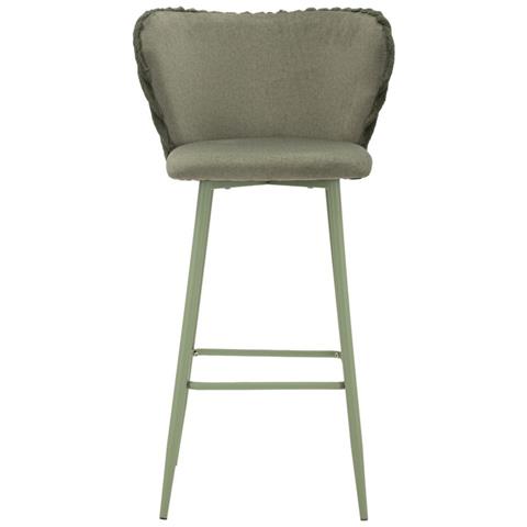 Set Di 2 Sgabelli Alti Mf884 - Verde - Poliestere - 55x58x106 Cm - Foto 2