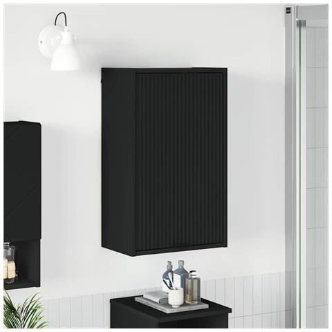 Mobile da Bagno Nero 39 x 23.5 x 65 cm Legno multistrato - Foto 2