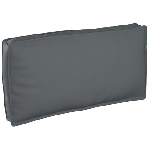 Cuscino Pallet per Seduta/Schienale Antracite 120x60x12 cm Tessuto Oxford - Foto 1