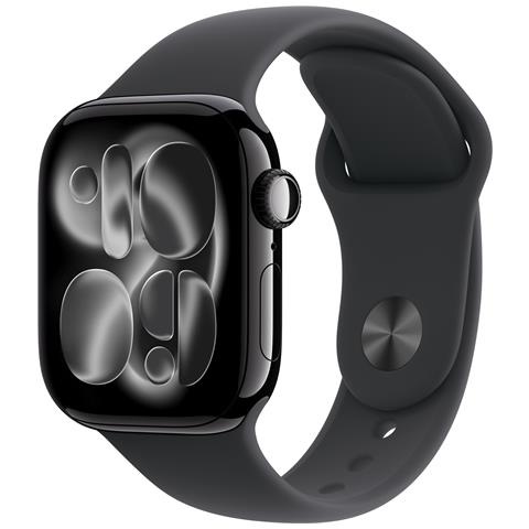 Watch Series 11 GPS + Cellular 42mm Cassa Alluminio Jet Black con Sport Band Nero - S /M - Foto 1