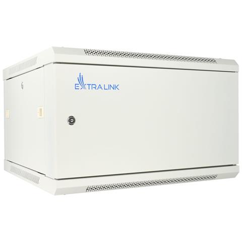 Armadio per montaggio su rack 6U 600x450 ASP Grigio fissato al muro, porta del metallo - Foto 1