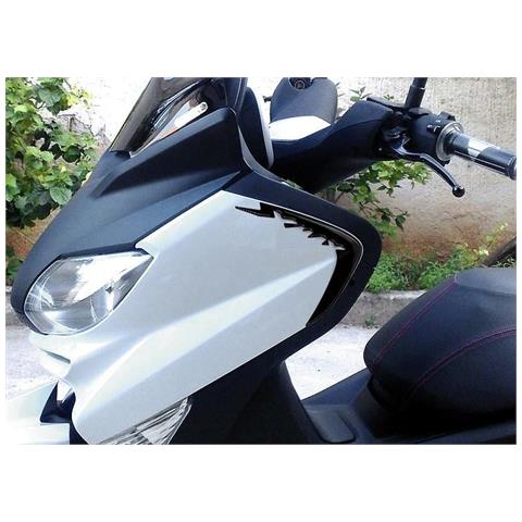 2 Adesivi-Stickers 3D Paraspigoli Compatibili Per X Max Yamaha Xmax 2010-2013 Simil Carbonio - Foto 2