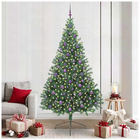 Albero di Natale artificiale con luci integrate Verde 240 cm - Foto 2
