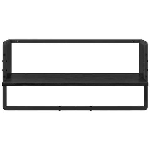 Set mensole da parete 4 pcs Rovere Nero 65 x 25 x 30 cm - Foto 9