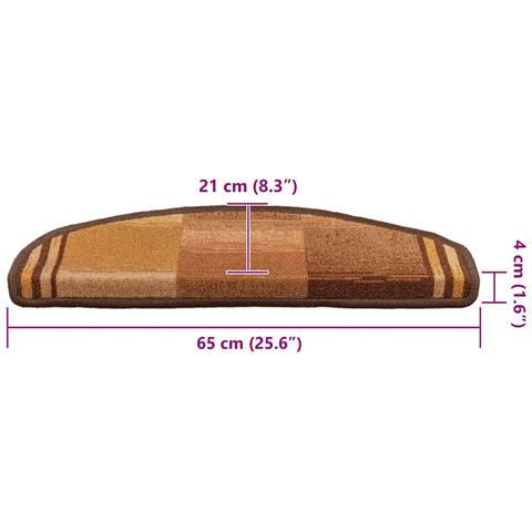 Tappetini per Scale Autoadesivi 10pz 65x21x4 cm Marroni - Foto 8