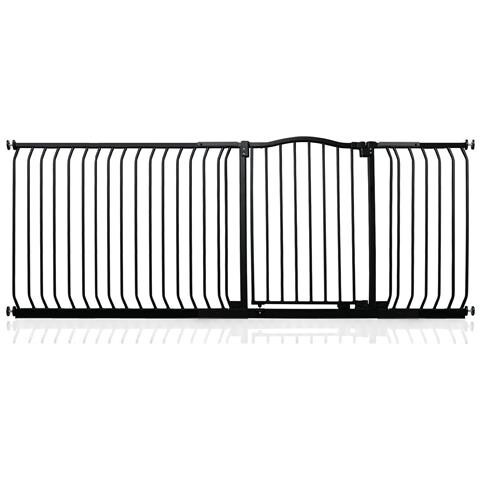 Safetots Cancelletto Di Sicurezza Con Parte Superiore Incurvata, 207cm - 216cm, Nero Opaco - Foto 1