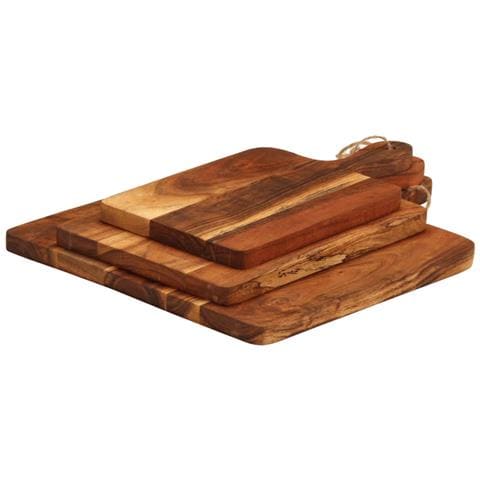 Tagliere 3pz in Legno Massello di Acacia - Foto 1