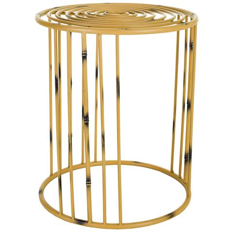 Fioriera In Metallo Giallo 39x39x48h - Foto 1