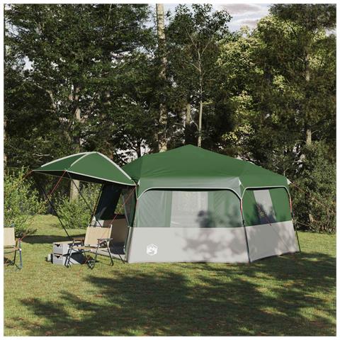 Tenda istantanea con telo antipioggia per 12 persone e rilascio rapido - Foto 2