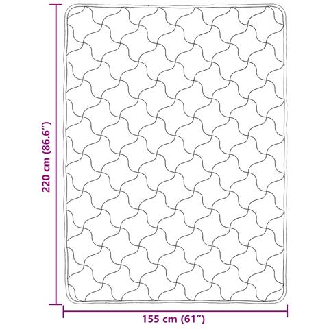 Duvet Estivo Talpa 155 x 220 cm Microfibra e Fleece Teddy - Foto 9