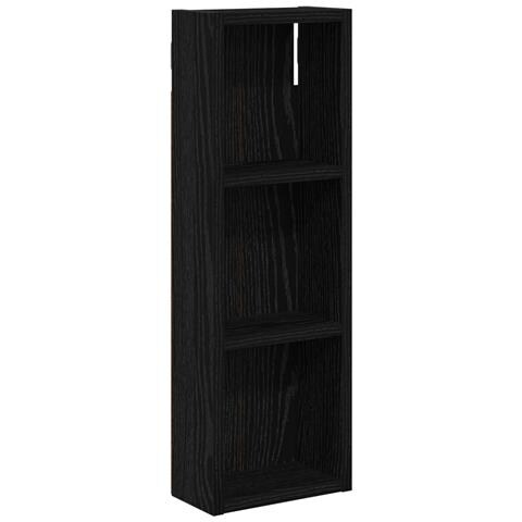 Armadio da bagno a muro Rovere Nero 20 x 10 x 60,5 cm - Foto 1