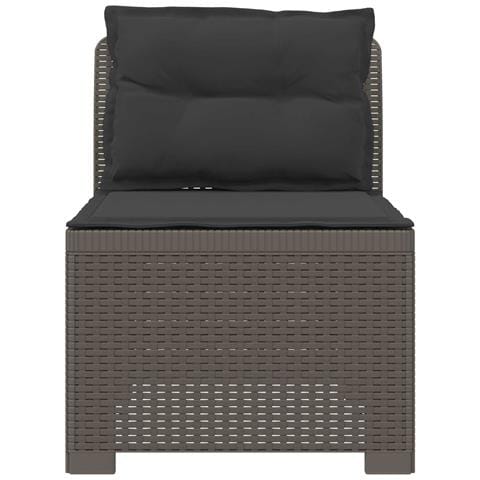 Divano da Giardino a 1 Posto con Cuscini Aspetto Rattan PP - Foto 2