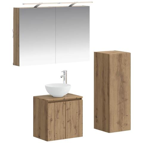 Set di mobili per il bagno 4 pcs Rovere Artigianale - Foto 1