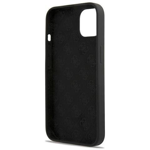 Guess Guhmp13mlslmgbk Iphone 13 6,1 Nero /nero Custodia In Silicone Script Gold Logo Magsafe - Foto 2