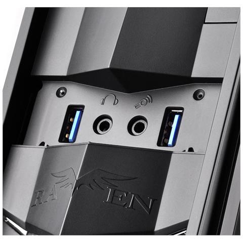 Case Raven RVZ02-W HTPC Mini Tower Mini-ITX Colore Nero con Finestra Bianca - Foto 6