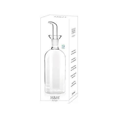 9479205 Ampolla Borosilicato Trasparente Cilindrico Cc500 Arredo Tavola, 0.5 Litri, Vetro - Foto 2