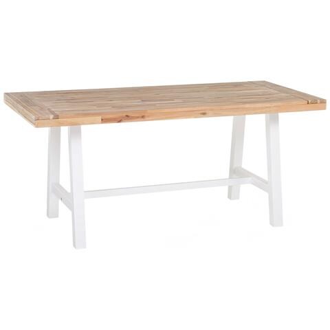 Tavolo In Legno Bianco Marrone Scania - Foto 21