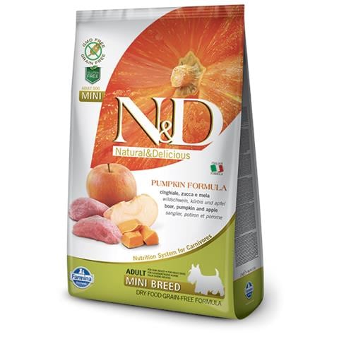 N&d Grain Free Pumpkin Adult Mini Cinghiale E Mela 2,5 Kg - Foto 1