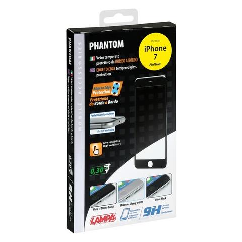 Phantom, Vetro Temperato Protettivo Da Bordo A Bordo - Apple Iphone 7 / 8 - Pixel Black - Foto 2