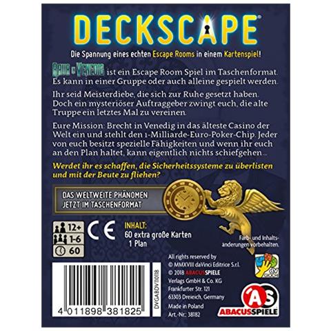 38182 Deck Paesaggio Grosso In Venezia No Escape Camera Gioco - Foto 3