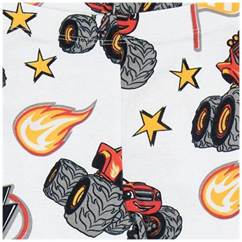 Blaze E Il Mostro Machines Dei Pigiami - Snuggle Fit - Da 18 A 24 Mesi Bianco - Foto 4