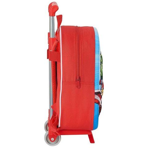 Trolley Per La Scuola 3d 705 The Avengers Rosso - Foto 2