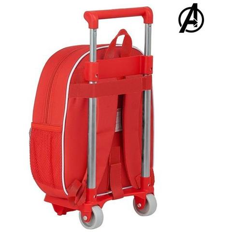 Trolley Per La Scuola 3d 705 The Avengers Rosso - Foto 5