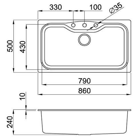 Lav. Fox 360 86x50 1v Full Black 40 - Foto 2
