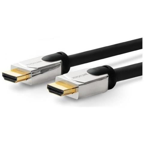 PROHDMIHDM2 cavo HDMI 2 m HDMI tipo A (Standard) Nero, Argento - Foto 1