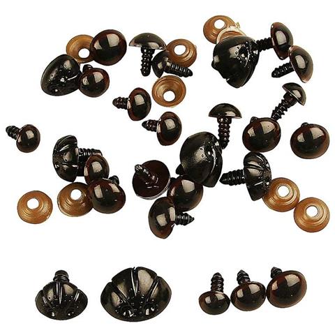 Naso E Occhi Per Orsacchiotto Da 10 A 25 Mm - 12 Pz - Foto 1