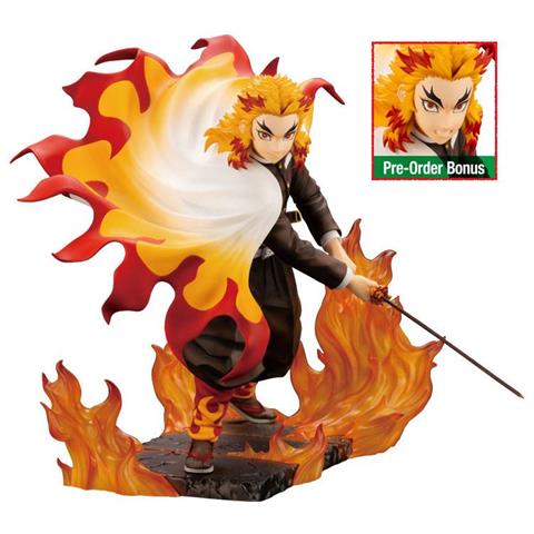 Demon Slayer: Kimetsu No Yaiba Artfxj Statue 1/8 Kyojuro Rengoku Bonus Edition 22 Cm - Foto 1