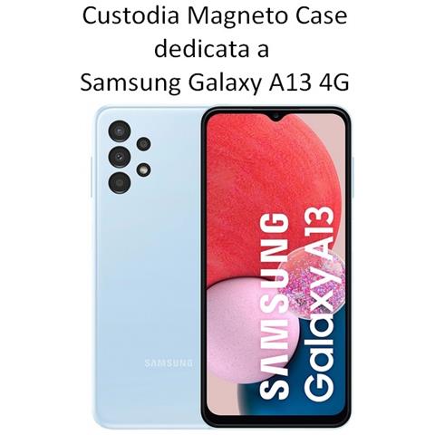 Custodia A Libro Smart Pocket Case In Pelle Per Samsung Galaxy A13 4g A135 Green - Foto 2