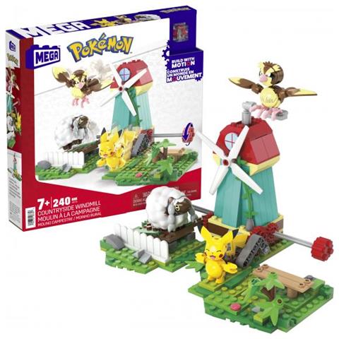 Mega Trust - Pokemon - Moulin Ha La Campagna - Costruzione - 6 Anni E + - Foto 1