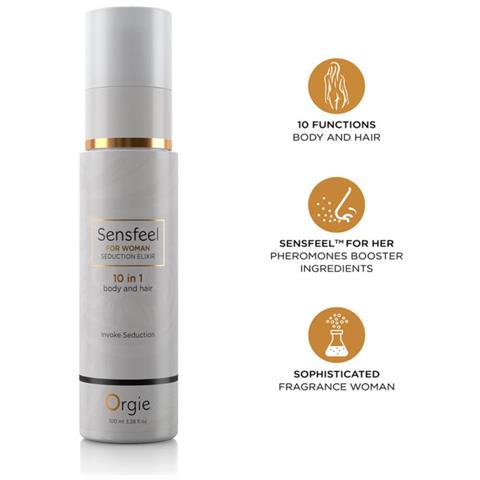 Lozione Per Corpo E Capelli Sensfeel For Woman Seduction Elisir 10 In 1 - Foto 1