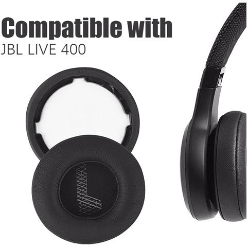 1 Paio Di Cuscinetti Auricolari Per Cuffie Jbl Live 400 Black - Foto 2
