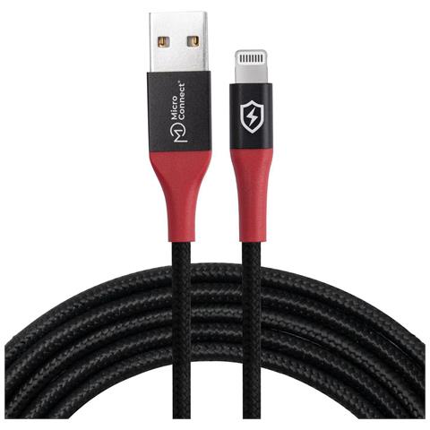 Microconnect Mc-alightning-sc Cavo Lightning 1,5 M Nero (safe Charge Usb-a To - Lightning Data Blocker Cable - 1.5m - Wa - Foto 2