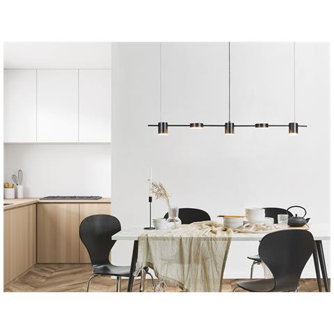 Lampadario A Led Sestra Metallo Nero - Foto 1