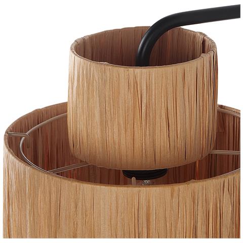 Set Di 2 Lampade Da Parete Rafia Naturale Shinfa - Foto 6