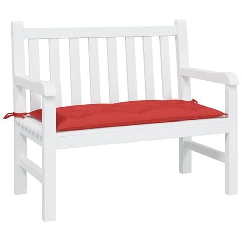 Cuscino Per Panca Rosso 110x50x7 Cm In Tessuto Oxford - Foto 3