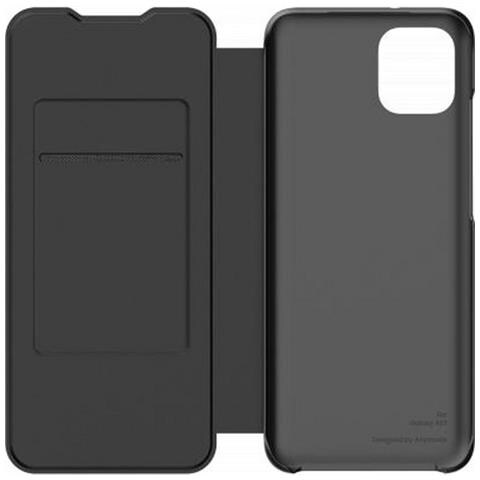 Custodia Per Galaxy A03 Folio Flip Wallet Con Portacarte, Nero - Foto 2