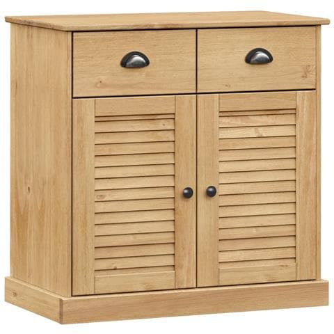 Credenza Con Cassetti Vigo 78x40x75cm Legno Massello Pino - Foto 1