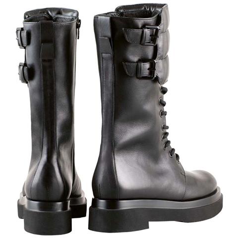 Influencer Black Booties Stivaletti Pelle Scarpe Donna Nero Eu 39, 2-103233 0100 - Foto 3