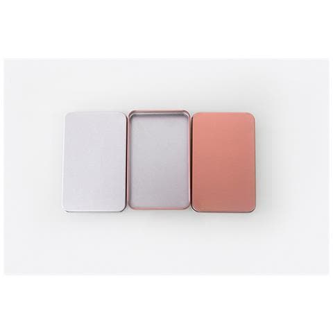 Scatola Rettangolare In Latta Stagnata - Argento (12,5x8x1,5 Cm) - Foto 2