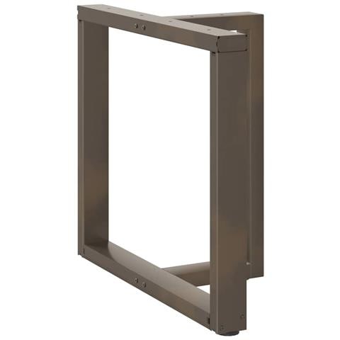 Gambe Tavolo Pranzo A T 2 Pz Naturale 70x35x(72-73) Cm Acciaio - Foto 3