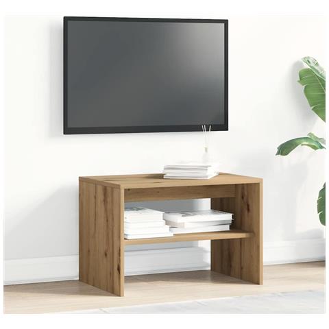 Mobile Tv Rovere Artigianale 60x40x40 Cm Legno Multistrato - Foto 3