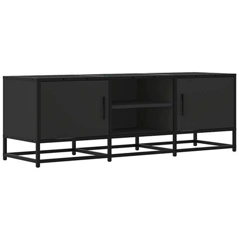 Mobile Porta Tv Nero 120x35x41 Cm In Truciolato E Metallo - Foto 2
